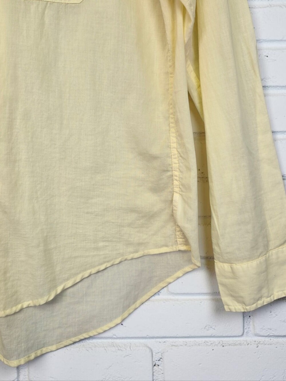 Grayson The Hero Cotton Light Yellow Shirt Size 1 / Small By Frank & Eileen - Picture 4 of 15